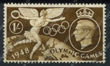 Великобритания 1948 г. • Gb# 498 • 1 sh. • Летние Олимпийские Игры • Лондон • Used VF