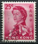 Гонконг 1962-1973 гг. • Gb# 200 • 25 c. • Елизавета II • стандарт • Used VF ( кат. - £5 )