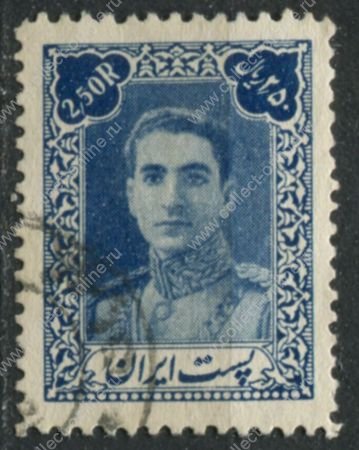 Иран 1942-1946 гг. • SC# 895 • 2.50 R. • Мохаммед Реза Пехлеви • осн. выпуск • Used F-VF