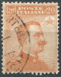 Италия 1909-1917 гг. • Sc# 113 • 20 с. • Виктор Эммануил III • стандарт • Used F-VF