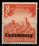 Люксембург • Немецкая оккупация 1941 г. • Mi# 37 (SC# NB5 ) • 8+4 pf. • Фонд зимней помощи (надпечатки на марках Германии) • благотворительный выпуск • MNH OG XF (1)