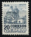 Мексика 1950-1952 гг. • SC# 860 • 20 c. • Кафедральный собор в Пуэбло • стандарт • Used F-VF