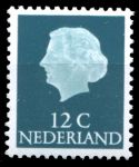 Нидерланды 1953-1971 гг. • Sc# 345 • 12 c. • Королева Вильгельмина • стандарт • MNH OG XF