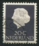 Нидерланды 1953-1971 гг. • SC# 347(Mi# 622) • 20c. • Королева Вильгельмина • стандарт • Used F-VF