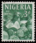 Нигерия 1961 г. • Gb# 93 • 3 d. • осн. выпуск • резьба по дереву • Used F-VF