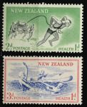 Новая Зеландия 1957 г. • Gb# 761-2 • Здоровье детей • благотворительный выпуск • MNH OG XF • полн. серия