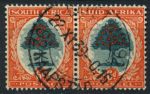 Южная Африка 1933-1948 гг. • GB# 61d • 6 d. осн. • выпуск • апельсиновое дерево (пара) • Used F-VF