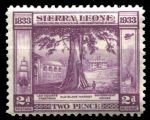 Сьерра-Леоне 1933 г. • Gb# 171 • 2 d. • 100-летие отмены рабства • старый невольничий рынок • MH OG VF
