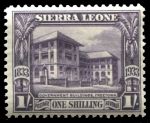 Сьерра-Леоне 1933 г. • Gb# 176 • 1 sh. • 100-летие отмены рабства • дом правительства, Фритаун • MH OG VF
