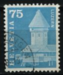 Швейцария 1960-3 гг. Sc# 393 • 75 c. • речные башни Люцерна • стандарт • Used VF