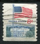 США 1968 г.(1971) • Sc# 1338G • 8 c. • флаг • из рулонов • стандарт • Used F-VF
