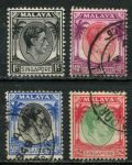 Сингапур 1948-1952 гг. • Gb# 1..14 • 1 c. .. $2 • Георг VI • перф. 14 • 4 марки • стандарт • Used VF ( кат. - £18 )