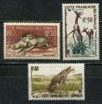 Берег Сомали 1958 г. • Iv# 287-9 • Фауна • полн. серия • MNH OG VF