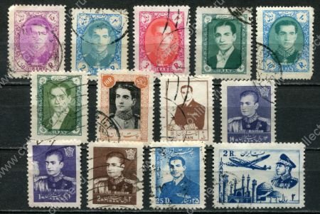 Иран • лот 13 старинных марок • Used VF