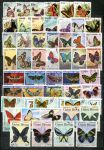 Фауна(бабочки) • набор 49 разных иностранных марок • Used(ФГ) VF