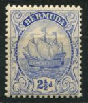Бермуды 1922-1934 гг. • Gb# 82b • 2½ d. • парусник (тип II) • стандарт • MH OG VF ( кат.- £ 3 )