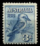 Австралия 1928 г. • Gb# 106 • 3 d. • 4-я национальная филателистическая выставка • кукабара • MNH OG VF