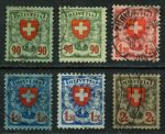 Швейцария 1924 г. • Mi# 194-7(Sc# 200-4) • 90 с. - 2 fr. • Герб Швейцарии • стандарт • полн. серия • Used F-XF ( кат.- €35+ )