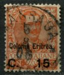 Итальянская Эритрея 1905 г. • Sc# 34 • 15 на 20 c. • надпечатка "Colonia Eritrea" • стандарт • Used VF ( кат. -$20 )