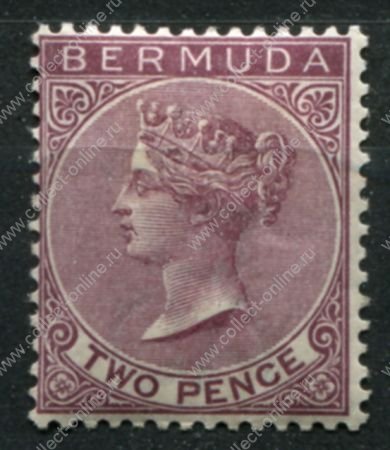 Бермуды 1893-1904 гг. • Gb# 26 • 2 d. • Виктория • стандарт • MH OG VF ( кат. - £20 )