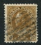 Канада 1911-1925 гг. • SC# 118 • 10 c. • Георг V • выпуск "Адмирал" • стандарт • Used F-VF ( кат.- $ 2,5 )