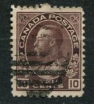 Канада 1911-1925 гг. • SC# 116 • 10 c. • Георг V • выпуск "Адмирал" • стандарт • Used F-VF ( кат.- $ 5 )