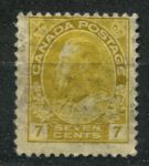 Канада 1911-1925 гг. • SC# 113 • 7 c. • Георг V • выпуск "Адмирал" • стандарт • Used F-VF ( кат.- $ 4 )