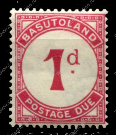 Басутоленд 1933-1952 гг. • Gb# D1 • 1 d. • доплатный выпуск • MH OG VF ( кат.- £ 4,5 )