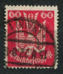 Германия 1922 г. • Mi# 213 • 60 pf. • лесной голубь • авиапочта • Used VF ( кат.- €26 )