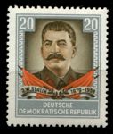 ГДР 1954 г. • Mi# 425 • 20 pf. • Первая годовщина смерти И. В. Сталина • MNH OG XF