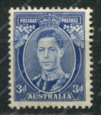 Австралия 1937-1949 гг. • Gb# 168ca • 1½ d. • Георг VI • стандарт • MH OG VF ( кат.- £ 60 )