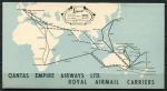 Норфолк 1953 г. • Коронация Елизаветы II • конверт Qantas • в Лондон (СГ Норфолк)