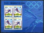 КНДР 1998 г. • SC# 3692a • 20+40 ch. • Зимние Олимпийские Игры, Нагано • блок • Used(ФГ) XF