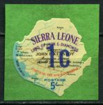 Сьерра-Леоне 1964-1966 гг. • Gb# 354 • 1 с. на 5 sh. • десятичная валюта (4-й выпуск) • надпечатка • MLH OG VF