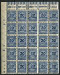 Германия 1923 г. • Mi# 319A • 20 mln. M • стандарт • блок 25 м. • MNH OG XF+ ( кат.- € 25+ )