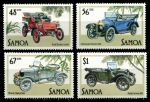 Самоа 1985 г. • Sc# 641-4 • 48 s. - 1$ • старинные автомобили • полн. серия • MNH OG VF ( кат.- $8 )