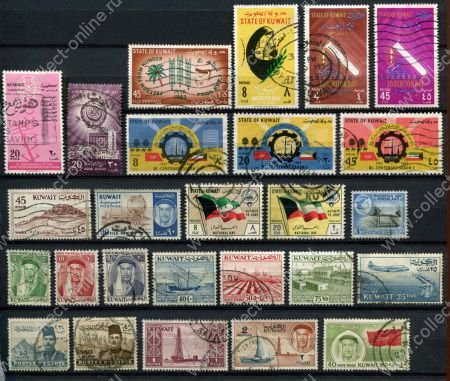 Британские колонии(Кувейт, Египет ..) • набор 26 старинных марок • Used F-VF