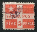 Самоа 1894-1900 гг. • Gb# 71 • 5 d. • звезда и корона • Used VF