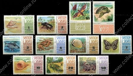 Самоа 1972-1975 гг. • Sc# 369-78 • 1 s. - 2$ • местная фауна • полн.* серия • MLH OG VF ( кат.- $20- )