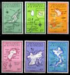 Гренадины Сент-Винсента 1974 г. • SC# 20-24A • 5 c. - $1 • карты островов • полн. серия • MNH OG XF