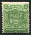 Родезия 1898-1908 гг. • Gb# 75a • ½ d. • герб колонии • стандарт • MH OG VF ( кат.- £ 8 )