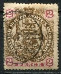 Родезия 1897 г. • Gb# 68 • 2 d. • осн. выпуск • герб колонии • Used VF ( кат.- £5 )