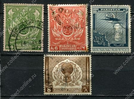 Пакистан 1951-1956 гг. • Gb# 56..62 • 3 .. 12 a. • Годовщины независимости ( 4 марки ) • Used VF