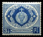 Пакистан 1951-1956 гг. • Gb# 57a • 3½ a. • годовщины независимости • тип II • MLH OG XF ( кат. - £6 )