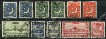 Пакистан 1949-1953 гг. • Gb# 44-51,44a-46a • 1 - 12 a. • осн. выпуск • полн.+ серия • Used VF ( кат. - £11+ )