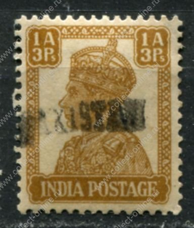 Пакистан 1947 г. • Gb# 19A • 1a.3p. • Георг VI • надпечатка(Карачи) • стандарт • MNH OG XF
