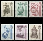 Австрия 1970 г. • Mi# 1328-30,1344-6 • 1.50 - 3.50 s. • старинные часы • полн. серия • MNH OG VF
