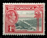 Доминика 1938-1947 гг. • Gb# 100 • 1 d. • Георг VI • основной выпуск • мост на реке • MNH OG VF