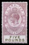 Гибралтар 1925-1932 гг. • Gb# 108 • £5 • Георг V • стандарт • редкость! • копия