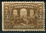 Канада 1917 г. • SC# 135 • 3 c. • 50-летие образования Конфедерации • "отцы-основатели" • MLH OG VF ( кат.- $ 50 )